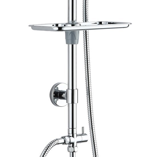 Душевой комплект Corsa Deco AX с верхним душем с лейкой хром (SSAX250S)