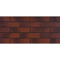 Клинкерная плитка для фасада Cerrad Elewacja Country (32 шт.=0,5 кв.м) бордовая 245х65х6,5 мм