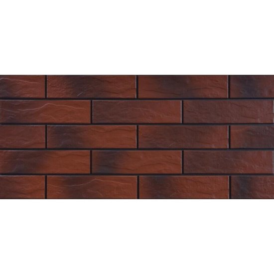 Клинкерная плитка для фасада Cerrad Elewacja Country (32 шт.=0,5 кв.м) бордовая 245х65х6,5 мм