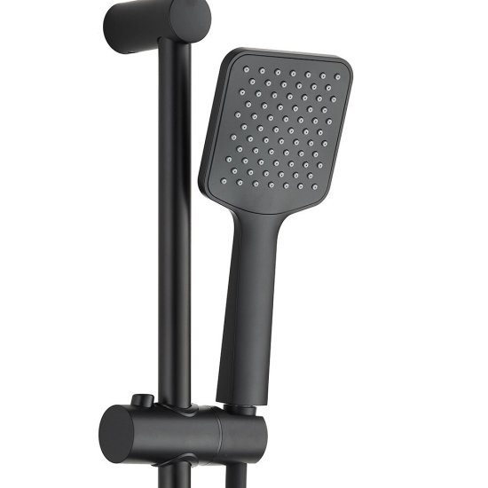 Душевой комплект Corsa Deco TX со шлангом со стойкой черный (SSETTX100QB)