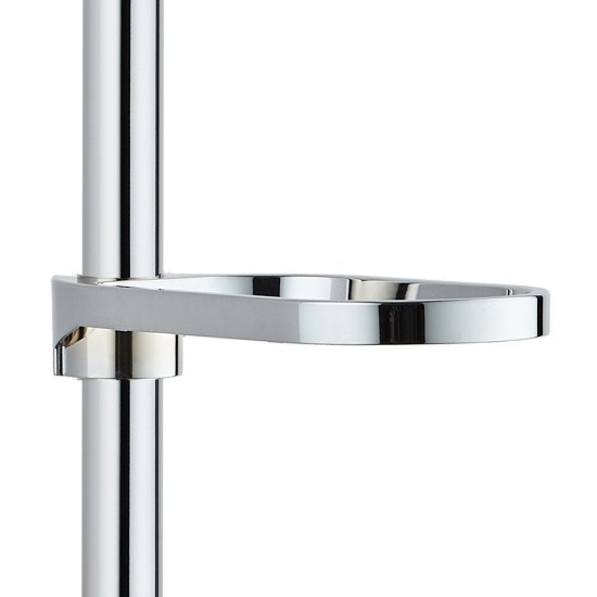 Штанга для душа Corsa Deco CX 700 мм с мыльницей нержавеющая сталь хром (SRCX700S)