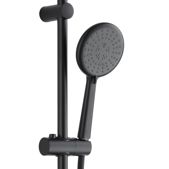 Душевой комплект Corsa Deco FX со шлангом со стойкой черный (SSETFX120SB)