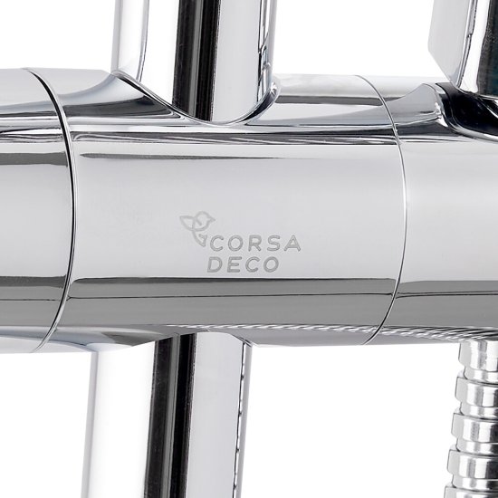 Душевой комплект Corsa Deco CX со шлангом со стойкой хром (SSETCX130Q)