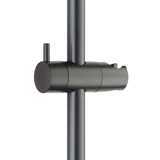 Штанга для душа Corsa Deco CX 700 мм с мыльницей нержавеющая сталь графит (SRCX700SMG)