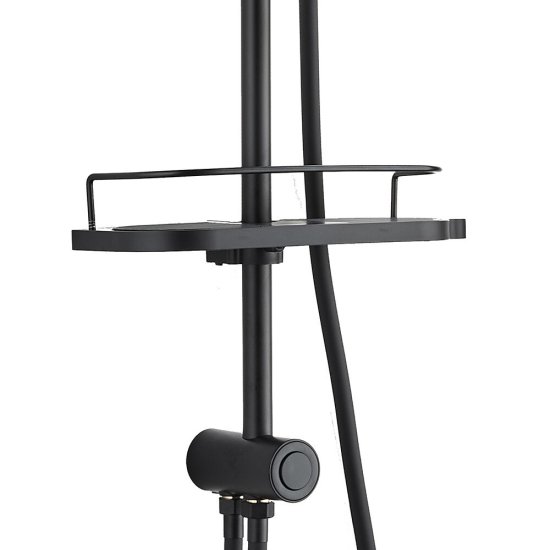 Душевой комплект Corsa Deco CX с верхним душем с лейкой черный (SSCX330QB)