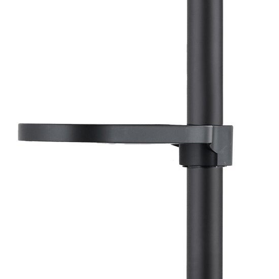 Штанга для душа Corsa Deco CX 700 мм с мыльницей нержавеющая сталь черный (SRCX700SB)