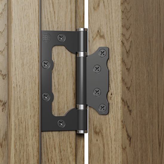 Дверь межкомнатная глухая с замком и петлями в комплекте Синди 90x200 см шпон цвет орех