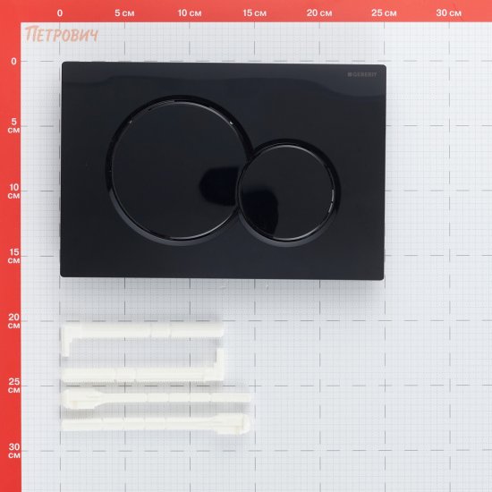 Клавиша смыва для инсталляций Geberit Sigma 01 черная (115.770.DW.5)