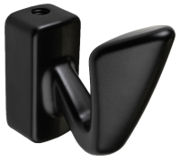 Крючок Г-образный Event 20x46 мм сталь цвет черный