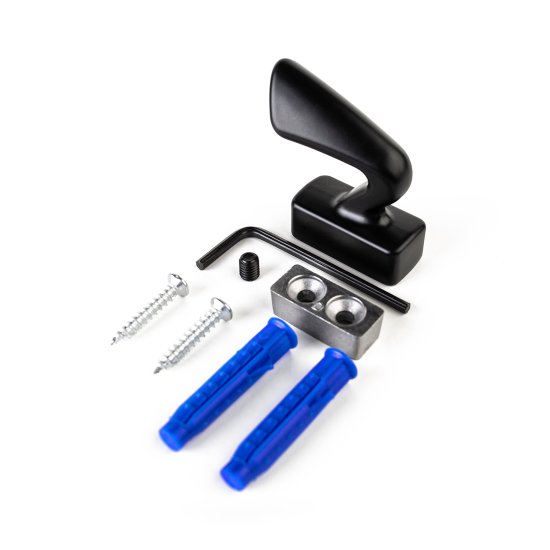 Крючок Г-образный Event 20x46 мм сталь цвет черный