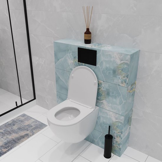 Унитаз подвесной Corsa Deco CX Tornado безободковый с сиденьем дюропласт микролифт (WHCX500ST)