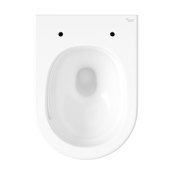 Унитаз подвесной Corsa Deco CX Tornado безободковый с сиденьем дюропласт микролифт смыв торнадо (WHCX500ST)