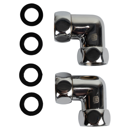 Соединитель для полотенцесушителя угловой 3/4