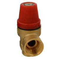 Клапан предохранительный Terma 1/2 НР(ш) х 1/2 ВР(г) 4 бар для систем отопления 120 °С KVs 0,5 (88089)