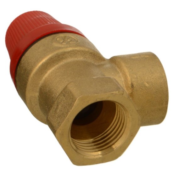 Клапан предохранительный Terma 1/2 ВР(г) х 1/2 ВР(г) 4 бар для систем отопления 120 °С KVs 0,5 (88085)