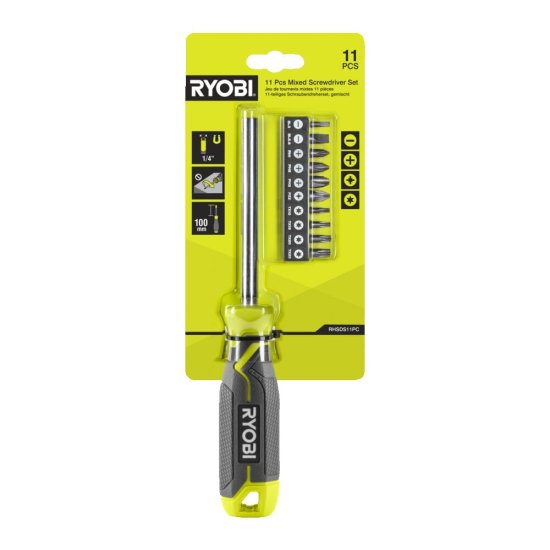 Набор бит с рукояткой Ryobi RHSDSM11PC