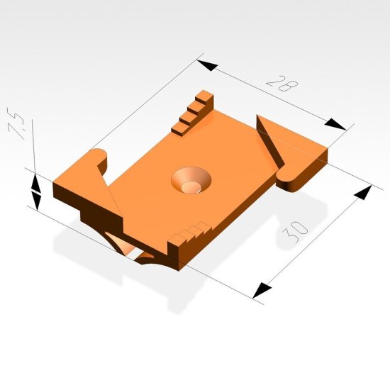 Крепления для маячкового профиля 6/10 мм поворотные (100 шт.)