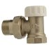 Клапан запорный угловой Terma 3/4 НР(ш) х 3/4 ВР(г) для радиатора (26243)
