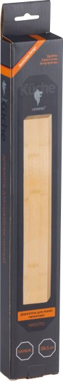 Держатель для ножей магнитный Leonord 38x5x2 см бамбук цвет бежевый