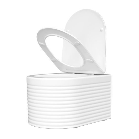 Унитаз подвесной Corsa Deco LXH Tornado безободковый с сиденьем дюропласт микролифт смыв торнадо (WHLXH500ST)