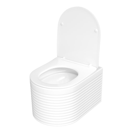 Унитаз подвесной Corsa Deco LXH Tornado безободковый с сиденьем дюропласт микролифт смыв торнадо (WHLXH500ST)