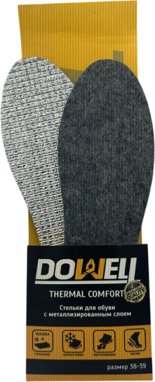 Стелька Dowell Thermal Comfort D82-310 размер 38-39, 1 пара