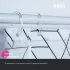 Штора для ванны Iddis 2000х1800 мм полиэстер черная/белая (BB01P18i11)
