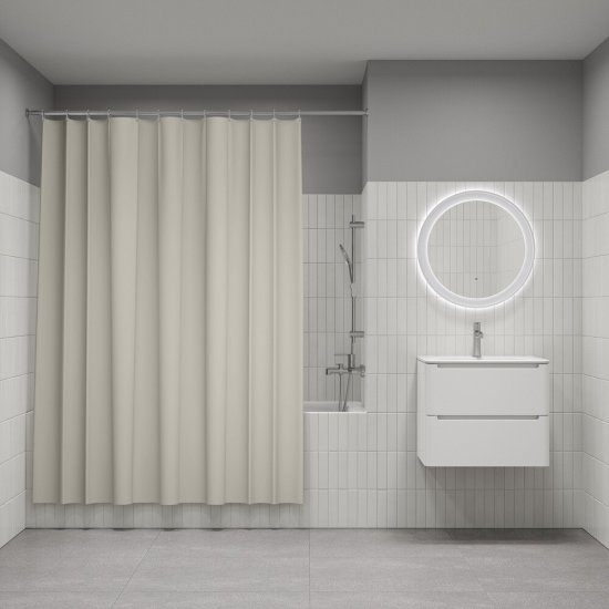 Штора для ванны Iddis BASE 2000х1800 мм полиэстер бежевая (BS02P18i11)