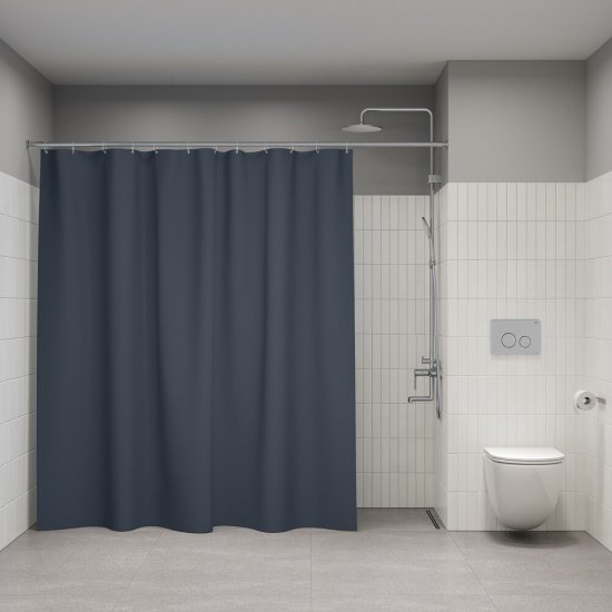 Штора для ванны Iddis 2000х2400 мм полиэстер серая (BL01P24i11)