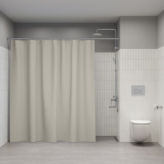 Штора для ванны Iddis BASE 2000х2400 мм полиэстер бежевая (BL02P24i11)