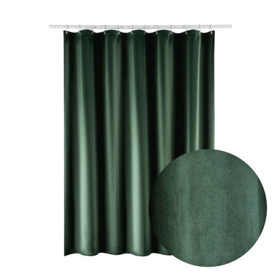 Штора для ванны Moroshka Velvet 2000х1800 мм полиэстер зеленая (982-301-01)