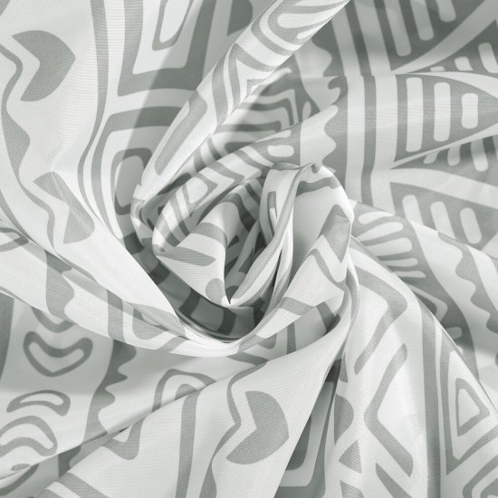 Штора для ванны Moroshka Nomads 1800х1800 мм полиэстер серая/белая (915-301-02)