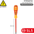 Отвертка прямая диэлектрическая Rexant 12-4713 SL5x125 мм