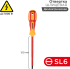 Отвертка прямая диэлектрическая Rexant 12-4714 SL6x150 мм