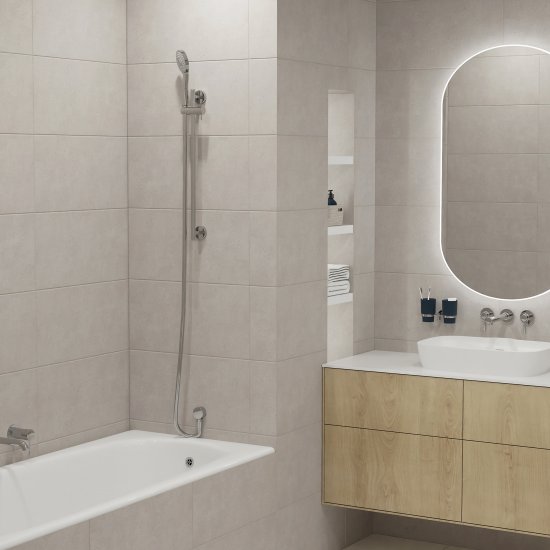 Плитка настенная Нефрит-керамика Armand Pro 60x30 см 1.8 м² матовая цвет темно-серый