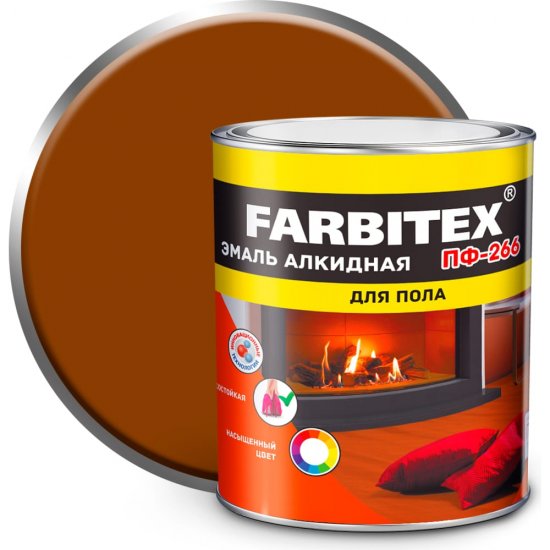 Алкидная эмаль Farbitex ПФ-266