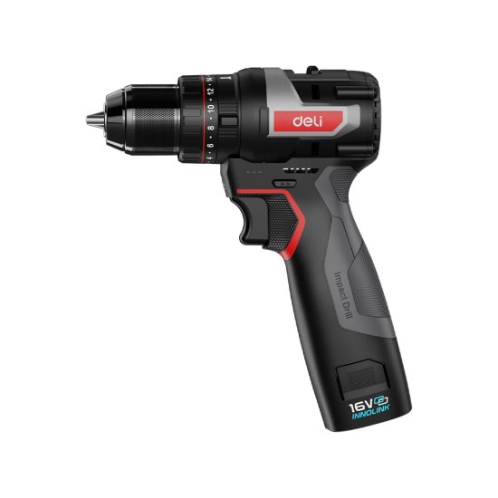 Аккумуляторная ударная дрель шуруповерт DELI DE-CZ16-1D2
