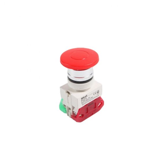 Кнопка грибок Dekraft ВK-22 AEA D22 660 В 1NO+1NC IP54 с фиксацией красная (25038DEK)