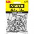 Алюминиевые заклепки STAYER Pro-FIX 6.4х12 мм 25 шт.