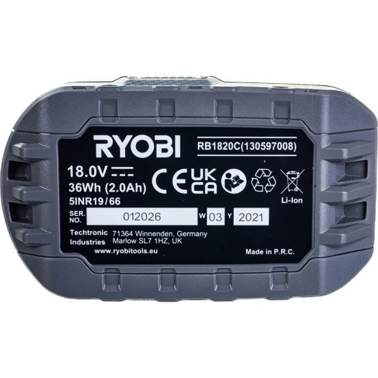 Аккумулятор Ryobi RB1820C