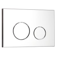 Клавиша смыва для инсталляций Cersanit Twins хром (63523)