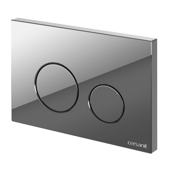 Клавиша смыва для инсталляций Cersanit Twins хром (63523)
