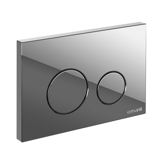 Клавиша смыва для инсталляций Cersanit Twins хром (63523)
