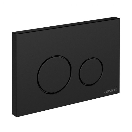 Клавиша смыва для инсталляций Cersanit Twins черная (63525)