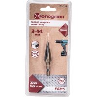 Конусное спиральное сверло по металлу MONOGRAM 101-118
