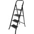 Стремянка Zalger Jet Black 4 широкие ступени, с ковриком, сталь