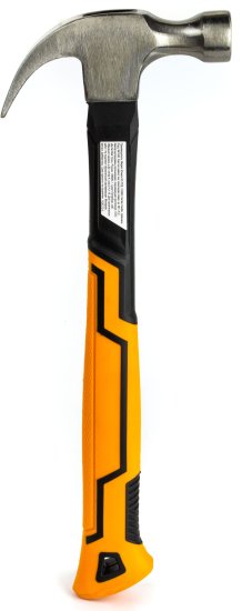 Молоток-гвоздодер Rage фиберглассовая ручка 450 г