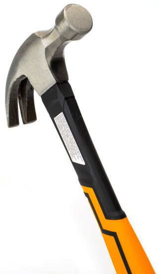Молоток-гвоздодер Rage фиберглассовая ручка 450 г