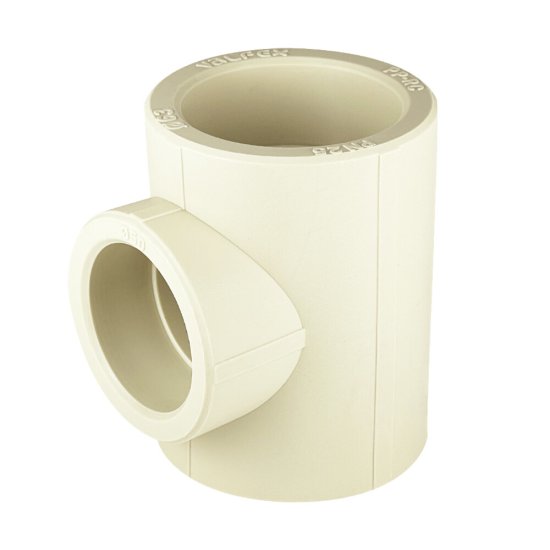 Тройник полипропиленовый Valfex переходный 63 х 50 х 63 мм серый (10635063Г)