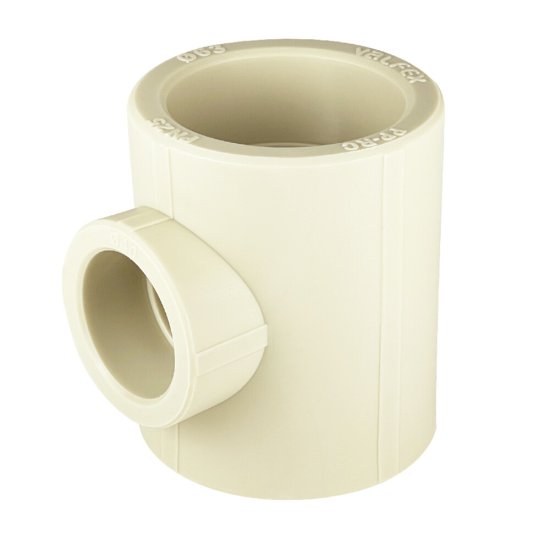 Тройник полипропиленовый Valfex переходный 63 х 40 х 63 мм серый (10634063Г)